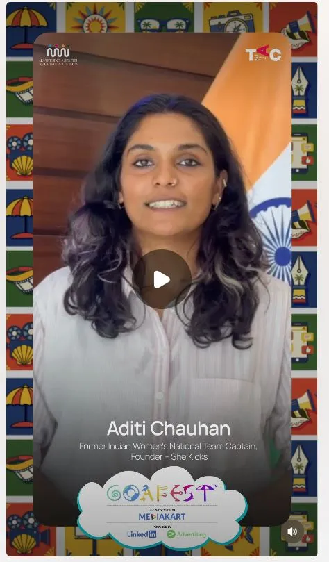 Aditi Chauhan × GoaFest campaign