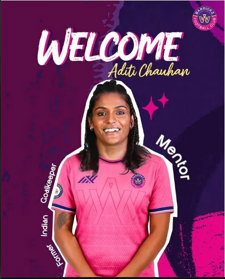 Aditi Chauhan × Warriorz FC campaign